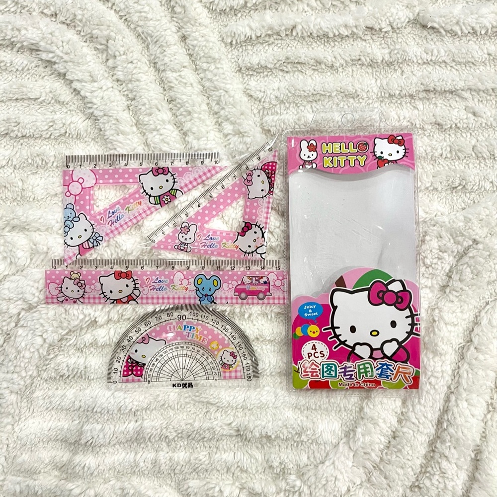 4-piece Hello Kitty ruler set